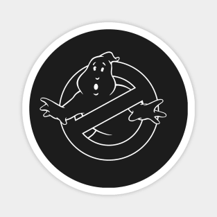 Ghostbusters Mono Outline Magnet